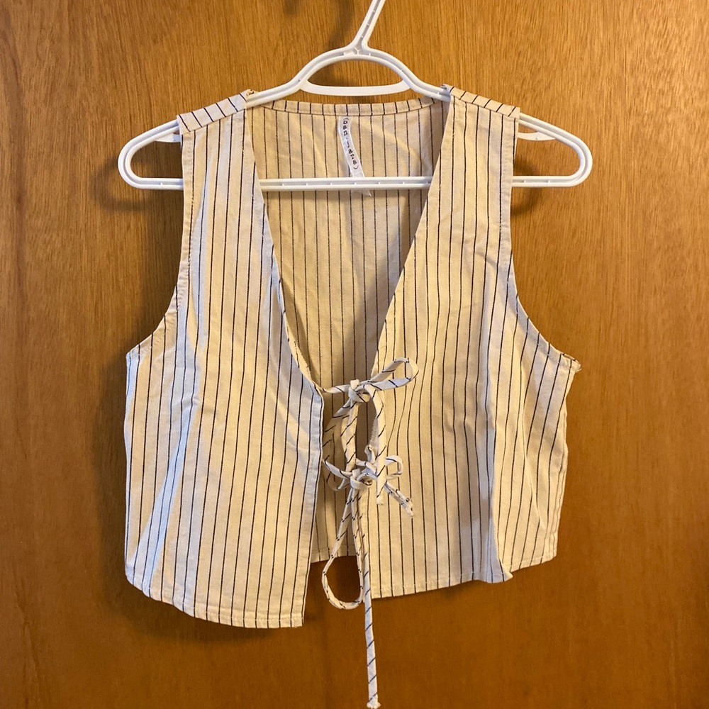 Striped Sleeveless Vest